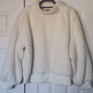 🆕️GAP Chunky Plush Ivory Turtleneck Sweater XL